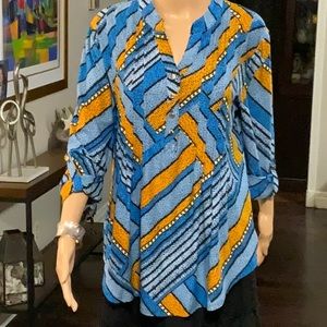 NET WOMENS NEW DIRECTIONS BLOUSE SIZE LARGE